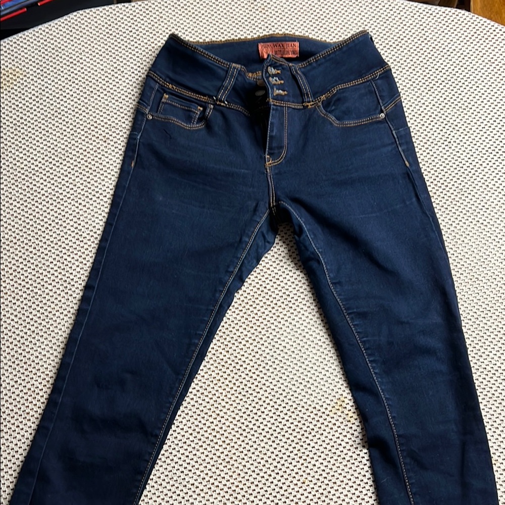 Wax Jean Blue Skinny Denim with Smooth Texture